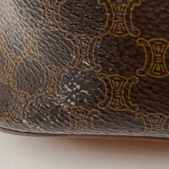 Celine Macadam pattern handbag coted canvas brown - Picture 3 of 6